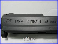 H&K USP Compact. 45 Pistol Parts Kit Slide, Barrel, Magazine, Trigger, Etc