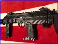 H&K Umarex custom airsoft MP7 gas blowback rifle with accessories
