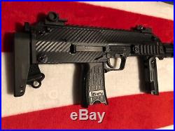 H&K Umarex custom airsoft MP7 gas blowback rifle with accessories