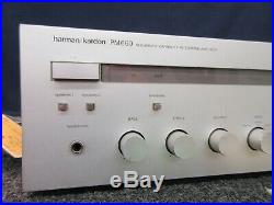 H/k Harman Kardon PM660 Hi-Current Integrated Amplifier Amp Silver Face Vintage