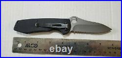 HK Benchmade 14141 Heckler & Koch Single Combo Blade Tactical Pocket Knife Black