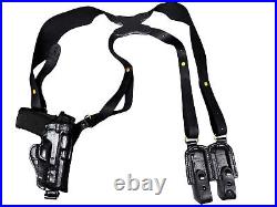 HK Compact 9 40 45 Leather Gun Holster Right Hand Shoulder Rig Vertical