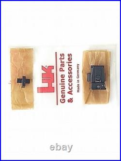 HK FACTORY ADJUSTABLE SIGHTS FOR USP TACTICAL/Suppressor Use 9MM/40/45 NEW