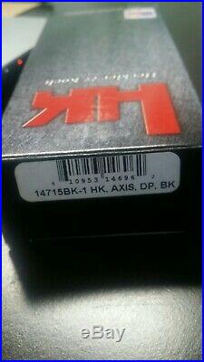 HK H&K Heckler and Koch Benchmade AXIS Knife, Black HK-14715BK D2 Steel Folder