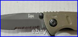 HK Heckler Koch (Benchmade) 14140 Folding Knife USA154CM Rare/Discontinued