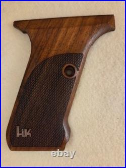 HK P7 M10/M13 ONLY Fine English Walnut Checkered Pistol Grips WithLOGO NEW! L
