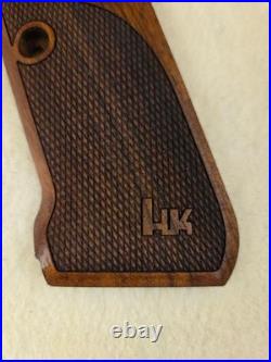 HK P7 M10/M13 ONLY Fine English Walnut Checkered Pistol Grips WithLOGO NEW! L
