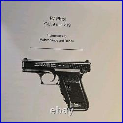 HK P7 Manual Maintenance Repair Heckler Koch P7PSP P7M8 P7M13 P7M10 P7K3 RARE