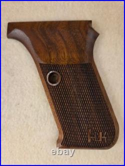 HK P7 PSP Walnut Checkered Pistol Grips FOR FLUSH MAG RELEASE ONLY! W-LOGO U HK P7 PSP Walnut Checkered Pistol Grips FOR FLUSH MAG RELEASE ONLY! W-LOGO U