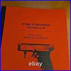 HK P7M8 P7M13 Manual Factory Instructions Maintenance Repair Heckler Koch P7 M10