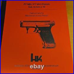HK P7M8 P7M13 Manual Factory Instructions Maintenance Repair Heckler Koch P7 M10