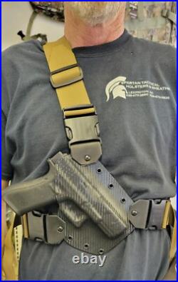 HK VP9 & VP40 SK Chest Sling & Holster Mil-Spec 2 webbing/buckles Universal