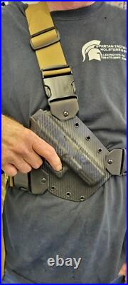 HK VP9 & VP40 SK Chest Sling & Holster Mil-Spec 2 webbing/buckles Universal