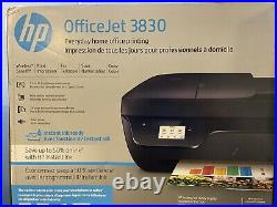 HP OfficeJet 3830 Wireless All-In-One Instant Ink Ready Inkjet Printer Black