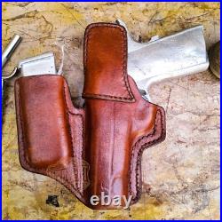 Hand Molded Leather Open Top IWB Combo Holster And Mag Pouch for Heckler & Koch Hand Molded Leather Open Top IWB Combo Holster And Mag Pouch for Heckler & Koch
