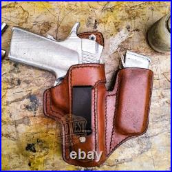 Hand Molded Leather Open Top IWB Combo Holster And Mag Pouch for Heckler & Koch Hand Molded Leather Open Top IWB Combo Holster And Mag Pouch for Heckler & Koch