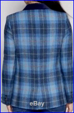 Harris Tweed Hand Woven Ladies Pure New Wool Blazer Jacket Size 18,20,22,24,26
