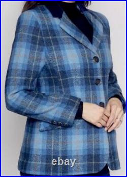 Harris Tweed Hand Woven Ladies Pure New Wool Blazer Jacket Size 20,22,24