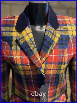 Harris Tweed Hand Woven Ladies Pure New Wool Modern Jacket Size 8,10,12,14