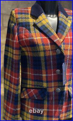 Harris Tweed Hand Woven Ladies Pure New Wool Modern Jacket Size 8,10,12,14