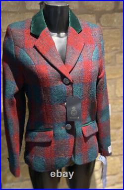 Harris Tweed Hand Woven Ladies Pure New Wool Modern Jacket Size 8,10,12,14,16