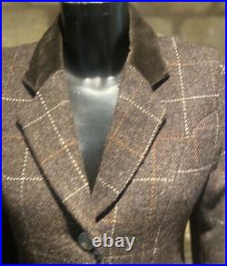 Harris Tweed Hand Woven Ladies Pure New Wool Tailored Jacket Size 8,10,12,14,16
