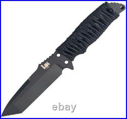 Heckler & Koch Black Cord Wrapped Fray Tanto Fixed Blade Knife 55240