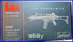 Heckler & Koch G36C Electric Airsoft Rifle, 345-350 FPS, 400-round mag, 6mm, 0.20g