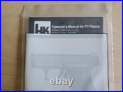 Heckler Koch H&K HK P7M8 P7M13 P7M10 Manual Rare Trussville 10/93 New Old Stock