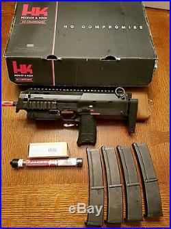 Heckler & Koch H&K KWA MP7A1 Used Gas Blow Back with a TON of Extras