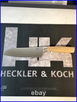 Heckler & Koch HK CORE SANTOKU Two Knife Boker Collector Set Walnut Germany New