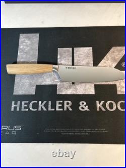 Heckler & Koch HK CORE SANTOKU Two Knife Boker Collector Set Walnut Germany New