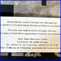 Heckler & Koch HK CORE SANTOKU Two Knife Boker Collector Set Walnut Germany New
