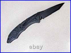 Heckler & Koch HK H&K 14452SBK Pika II Black Tanto Pocket Knife H & K Benchmade