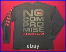Heckler Koch HK No Compromises Men's XL Black Long Sleee Rare & Excellent MP5 91