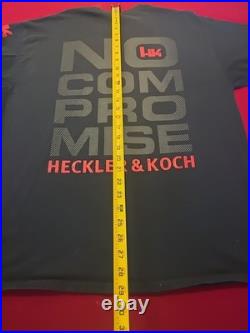Heckler Koch HK No Compromises Men's XL Black Long Sleee Rare & Excellent MP5 91