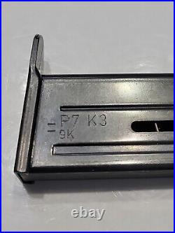 Heckler & Koch HK P7K3 8rd 9mm K Magazine II Date Code Factory OEM Discontinued