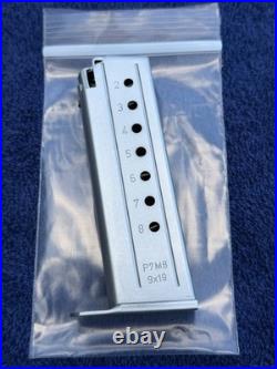 Heckler & Koch Hard Chromed P7M8 Eight Round 9mm Magazine for HK P7 M8 MINT