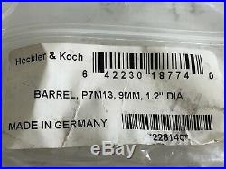 Heckler & Koch Hk P7m13 Barrel Factory German Hk 9mm Barrel Brand New