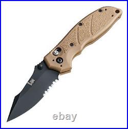Heckler & Koch Hunting Knife Fold Blade Hk Exemplar 3.25 Pivot Lock, Brown