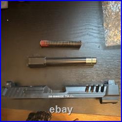 Heckler & Koch vp9 L Black Steel Handgun Slide & Firing Parts with red dot cut