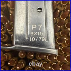 Heckler and Koch H & K HK P7 PSP 8 rd Magazine Mag Clip Blued Rare 9mm 1979 79