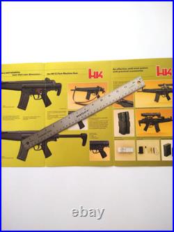 Hk 53 Submachine Gun Vintage/ Original Military/le Brochure/uber Rare
