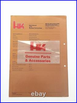 Hk 53 Submachine Gun Vintage/ Original Military/le Brochure/uber Rare