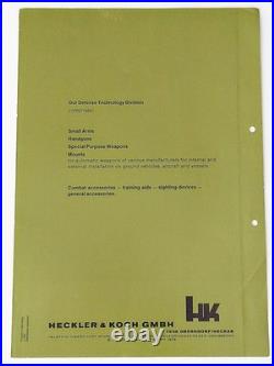 Hk Models 32/32k/22a1/12 Military/le Sales Brochure Mint+