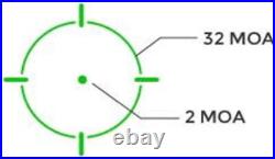 Holosun SCS Solar Sight for H&K VP9, 2 MOA Dot/32 MOA Circle Green SCS-VP9-GR