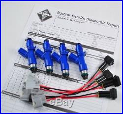 Honda Civic RDX 410cc Denso Fuel Injectors clips adapters b16 d16 GSR b18c5 b18c