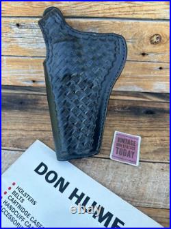 Hume H727 Basket Leather Holster For S&W L 686 Colt Python Ruger GP100 Taurus