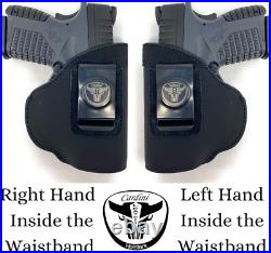 IWB Leather Holster for Glock 23, 19 & Sig P320 Left Handed Design