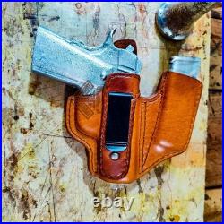 IWB Leather Holster with Magazine/Mag Pouch/Holder Glove Fit Choose Model